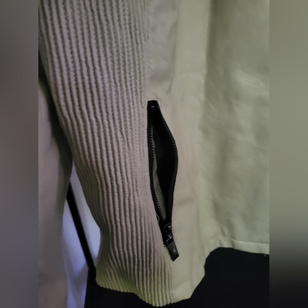 THERAPY Beige Jacket Winter Faux Leather Lined Comfy 2x Plus - Picture 4 of 14